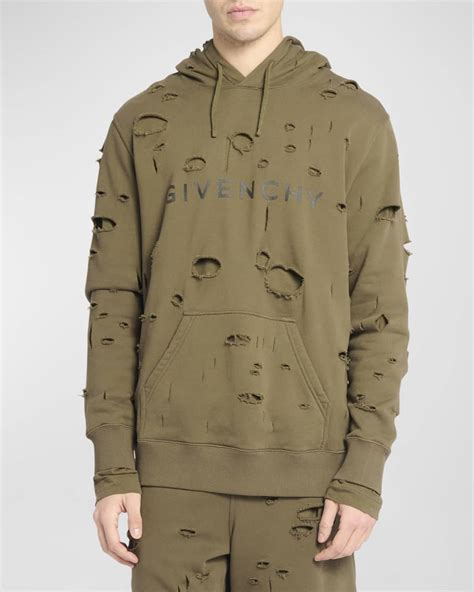 givenchy 2012 ss hoodie|Givenchy destroyed hoodie.